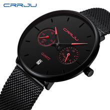 Load image into Gallery viewer, CRRJU New Fashion Sports Mens Watches,